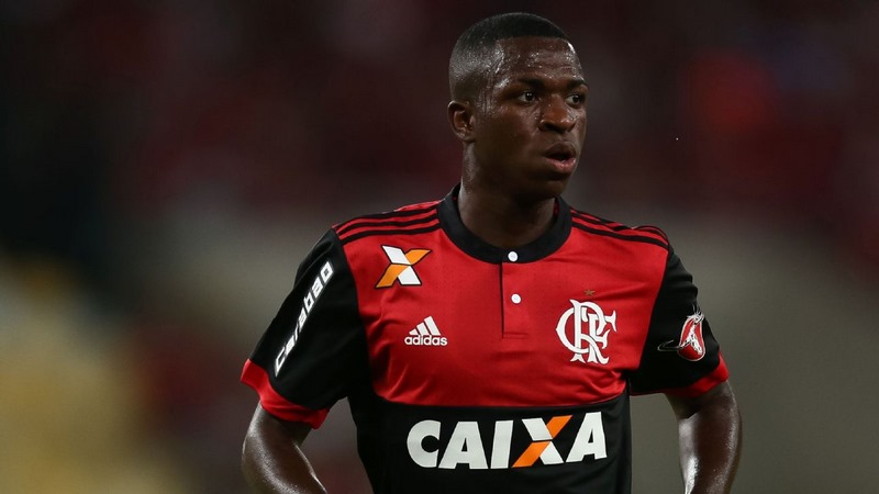 Cầu thủ Vinicius khoác áo số 20  khi thi đấu cho CLB Flamengo